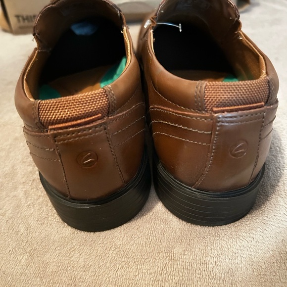 Clarks Clarkslite Ave Tan Brown Leather Loafers Slip-on ? Dress Shoes main image 8